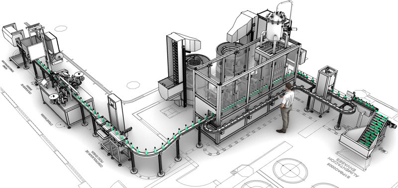 LÍNEA LLENADORA Y TAPADORA DE ENVASES RÍGIDOS